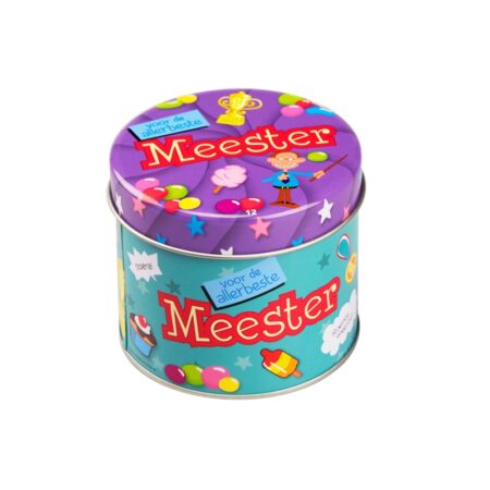 Paperdreams snoepblikje meester | Paperdreams