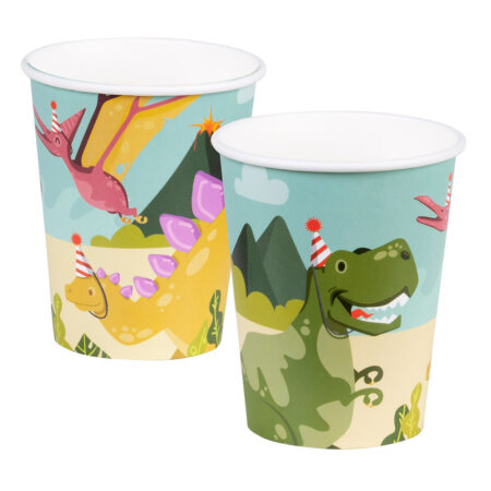 Papieren bekers Dino party set a 10 21cl | Boland