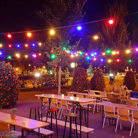 Patio Lichtsnoer Kleur 30m met 36 LED
