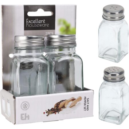 Peper-en zout set glas | Excellent Houseware