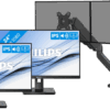 Philips 242B1G/00 Duo Pack + BlueBuilt Monitorarm Mechanische Veer voor 2 Monitoren