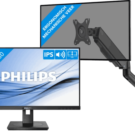 Philips 272B1G/00 + BlueBuilt Monitorarm Gasveer voor 1 Monitor
