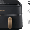 Philips 3000 series Dual Basket NA352/00 + Dubbellaagse kookset