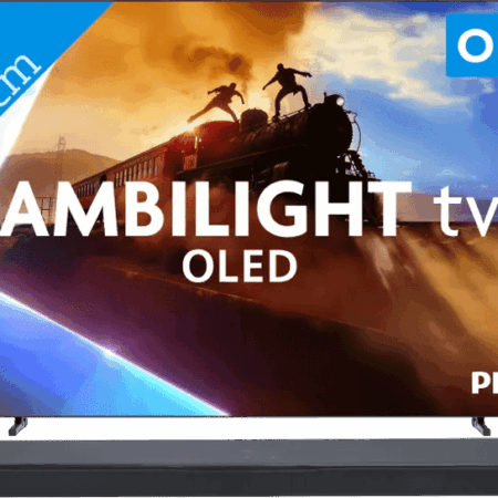 Philips Ambilight 48'' OLED760 4K (2025) + JBL Bar 300 MK2 Zwart