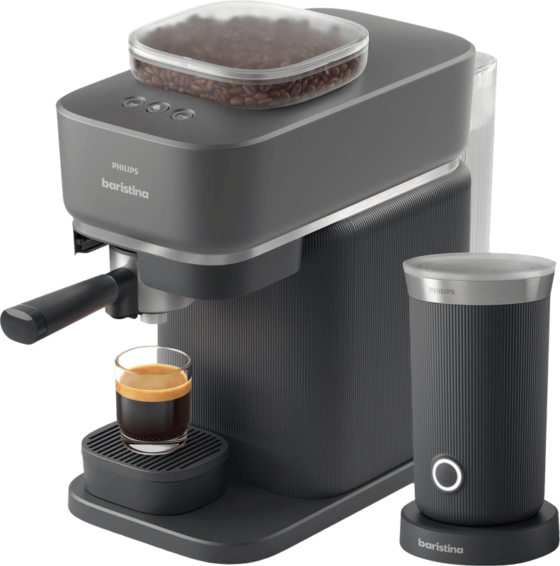 Philips Baristina BAR308/60 Zwart + Melkopschuimer