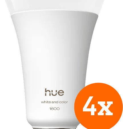Philips Hue A67 White and Color 1600lm E27 4-Pack