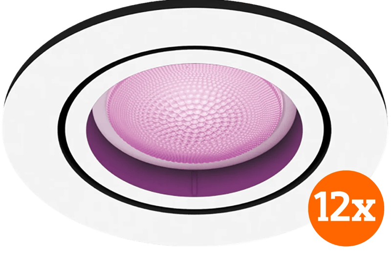 Philips Hue Centura inbouwspot White and Color - rond - Wit - 12-pack