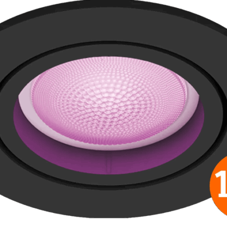 Philips Hue Centura inbouwspot White and Color - rond - Zwart - 12-pack