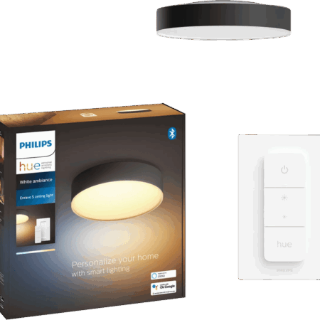 Philips Hue Enrave S plafondlamp White Ambiance Zwart
