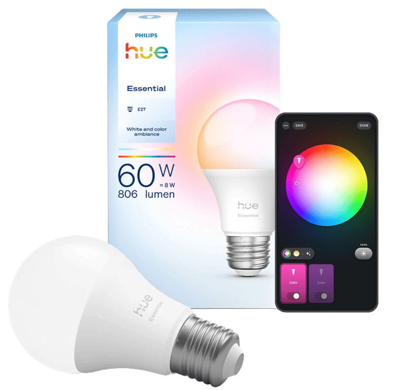 Philips Hue Essential A60 White and Color E27