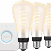 Philips Hue Filament White Ambiance Edison XL 3-Pack + Bridge