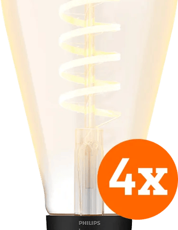 Philips Hue Filament White Ambiance Edison XL 4-pack