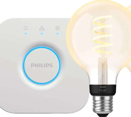 Philips Hue Filament White Ambiance Globe 2-Pack Startpakket