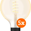 Philips Hue Filament White Ambiance Globe XL 5-pack