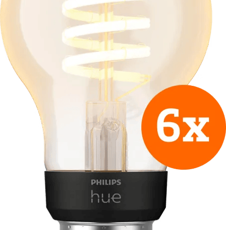 Philips Hue Filament White Ambiance Standaard 6-pack