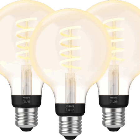 Philips Hue Filamentlamp White Ambiance Globe E27 3-pack