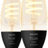 Philips Hue Filamentlamp White Ambiance kaarslamp E14 2-pack