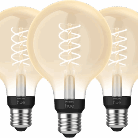 Philips Hue Filamentlamp White Globe E27 3-pack