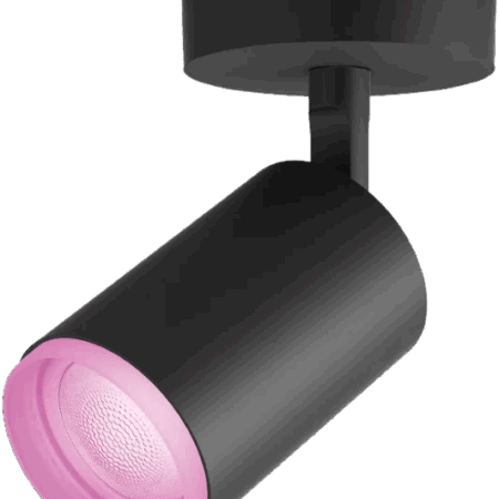 Philips Hue Fugato Opbouwspot White and Color - Zwart - 1-spot