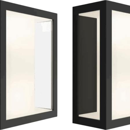 Philips Hue Impress muurlamp White and Color zwart breed duo pack