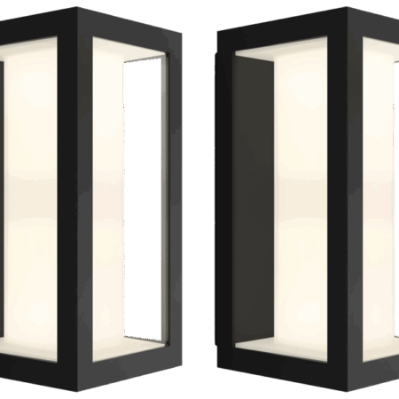 Philips Hue Impress muurlamp White and Color zwart smal duo pack