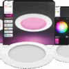 Philips Hue Inbouwspot Slim 3-Pack - White and Color - 170mm - Wit