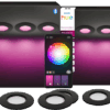 Philips Hue Inbouwspot Slim 6-Pack - White and Color - 90mm - Zwart