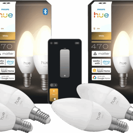 Philips Hue Kaarslamp White E14 4-Pack
