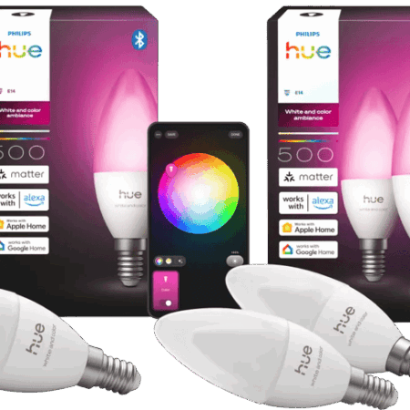 Philips Hue Kaarslamp White and Color E14 3-Pack