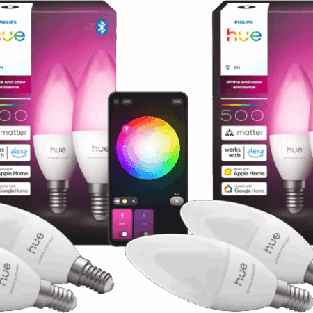 Philips Hue Kaarslamp White and Color E14 4-Pack