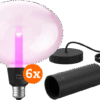 Philips Hue Lightguide Ellipse White and Color E27  6-pack + hanglampsnoer