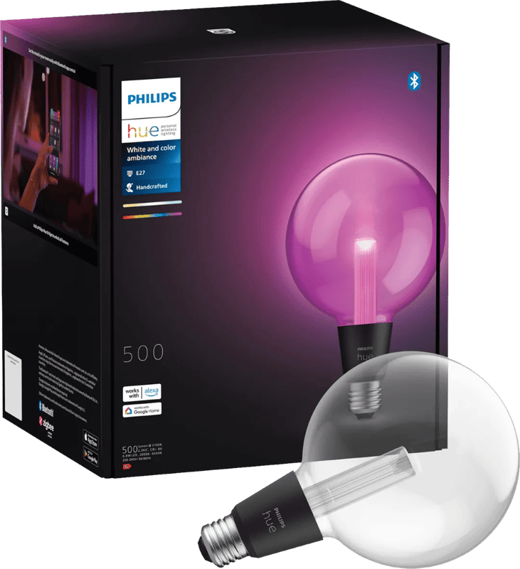 Philips Hue Lightguide Globe XL White and Color E27