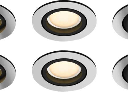 Philips Hue Milliskin inbouwspot White Ambiance - rond - Aluminium - 6-pack