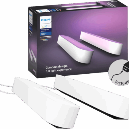 Philips Hue Play Lichtbalk White & Color Wit Duo Pack