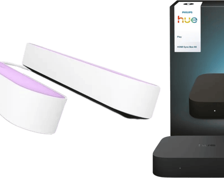 Philips Hue Play Lichtbalk Wit Duo Pack + HDMI Sync Box 4K