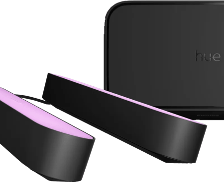 Philips Hue Play Lichtbalk Zwart 2-pack + HDMI Sync Box 8K