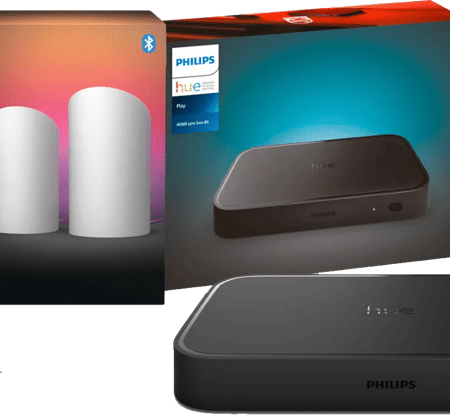 Philips Hue Play Wall Washer Wit - Duo Pack + HDMI Sync Box 8K