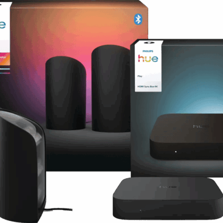 Philips Hue Play Wall Washer Zwart Duo Pack + HDMI Sync Box 4K