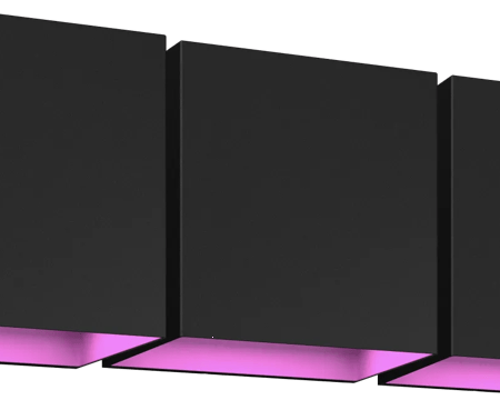 Philips Hue Resonate Downward White and Color - zwart 3-pack