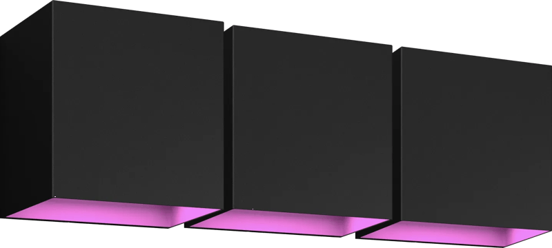 Philips Hue Resonate Downward White and Color - zwart 3-pack