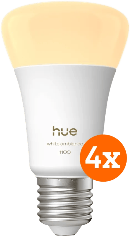 Philips Hue White Ambiance E27 1100lm 4-pack