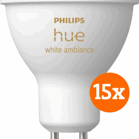 Philips Hue White Ambiance GU10 15-pack