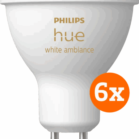 Philips Hue White Ambiance GU10 6-pack