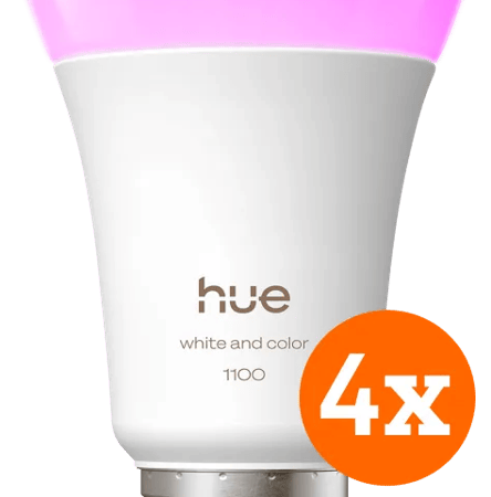 Philips Hue White and Color E27 1100lm 4-pack