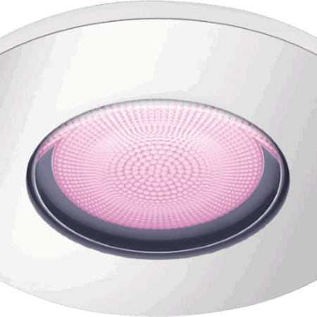 Philips Hue Xamento badkamer inbouwspot White and Color - Chroom - Rond