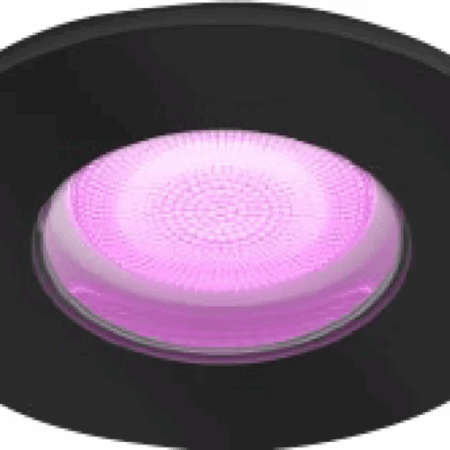 Philips Hue Xamento badkamer inbouwspot White and Color - Zwart - Rond 12-pack