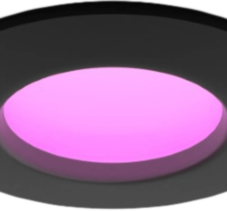 Philips Hue inbouwspot Slim - White and color - 90mm - zwart