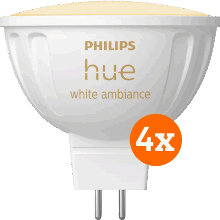 Philips Hue spot White Ambiance MR16 4-pack