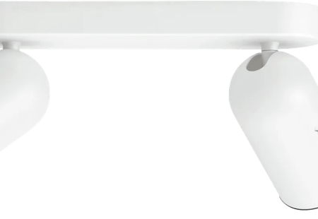 Philips Pongee opbouwspot - 2 spots - wit + Philips Hue White Ambiance GU10 (2x)