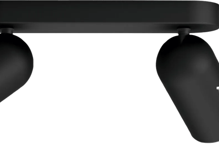 Philips Pongee opbouwspot - 2 spots - zwart + Philips Hue White and Color GU10 (2x)